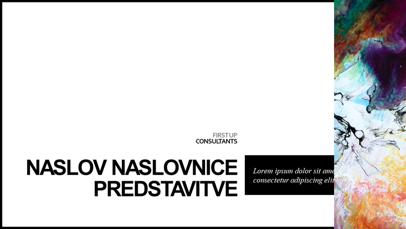 Preprosta barvna predstavitev Preprosta barvna predstavitev