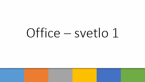 Office – svetlo 1