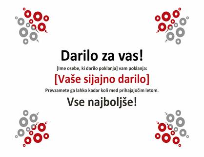 Darilni bon Darilni bon