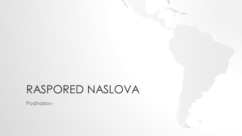Serija „Mape sveta“, prezentacija južnoameričkog kontinenta (široki ekran) Serija „Mape sveta“, prezentacija južnoameričkog kontinenta (široki ekran)