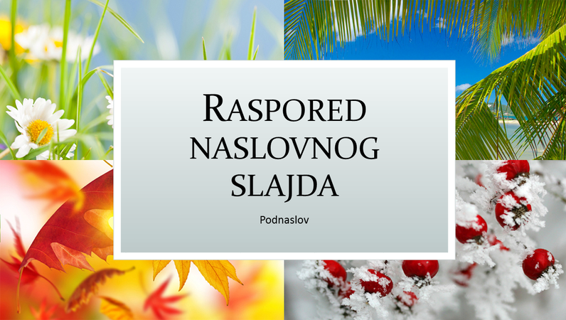 Prezentacija godišnje proslave Prezentacija godišnje proslave