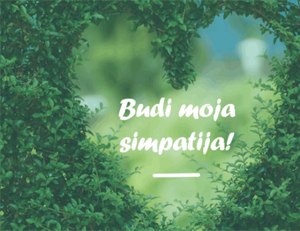 Čestitka za Dan zaljubljenih (dvostruka) Čestitka za Dan zaljubljenih (dvostruka)