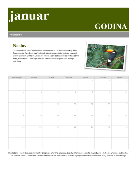 Foto kalendar Foto kalendar