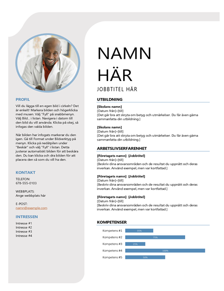 Blågrått CV Blågrått CV