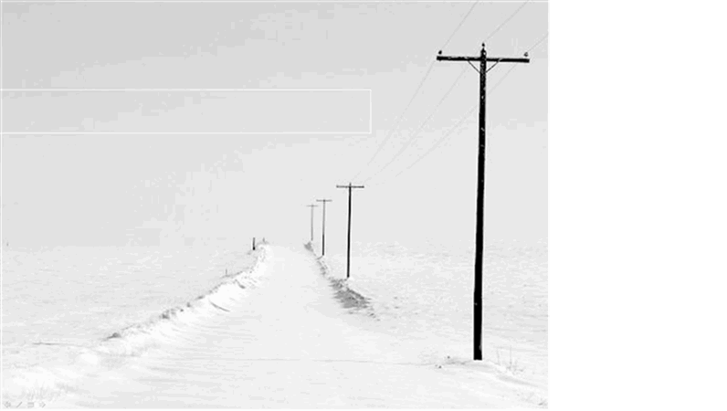 Formgivningsmall: snöig väg