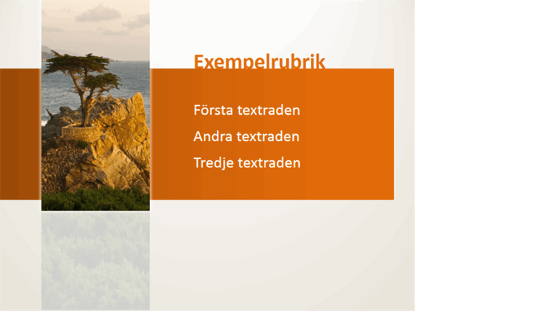 Animerad rubrik som rör sig bakom bild Animerad rubrik som rör sig bakom bild