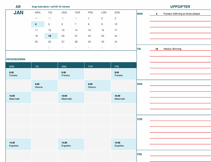 Studentkalender (månad)