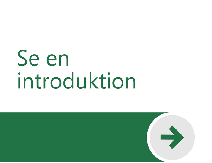 Välkommen till Excel Välkommen till Excel