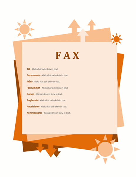 Försättsblad för fax