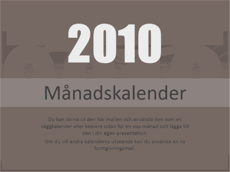 Kalender för 2010 (må-sö)
