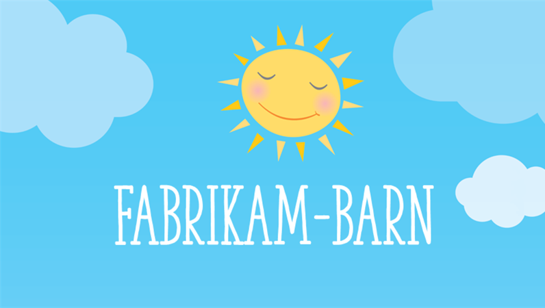 Reklamblad för barnomsorg