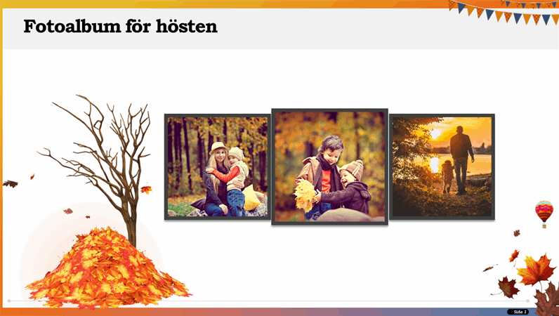 Fotoalbum för hösten