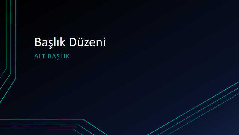 Üçlü devre hatları sunusu (geniş ekran) Üçlü devre hatları sunusu (geniş ekran)