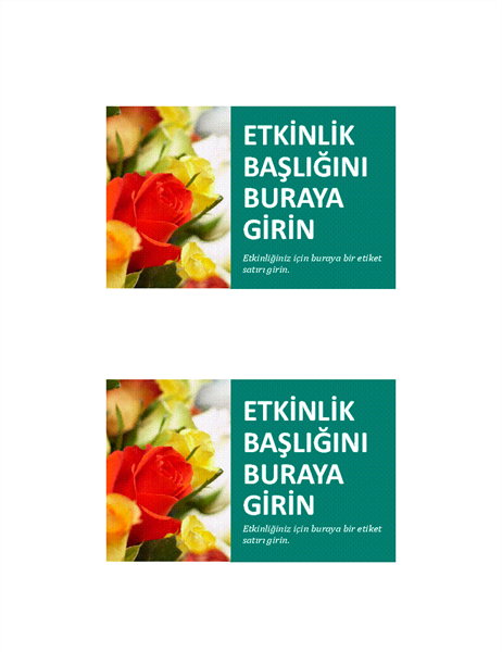 Etkinlik kartpostalları Etkinlik kartpostalları