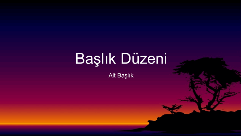 Ada tasarımlı slaytlar Ada tasarımlı slaytlar