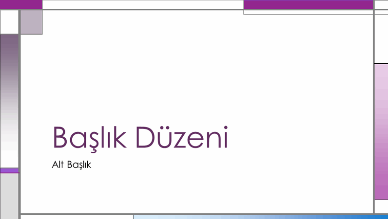 Dikey ve yatay tasarım slaytları Dikey ve yatay tasarım slaytları
