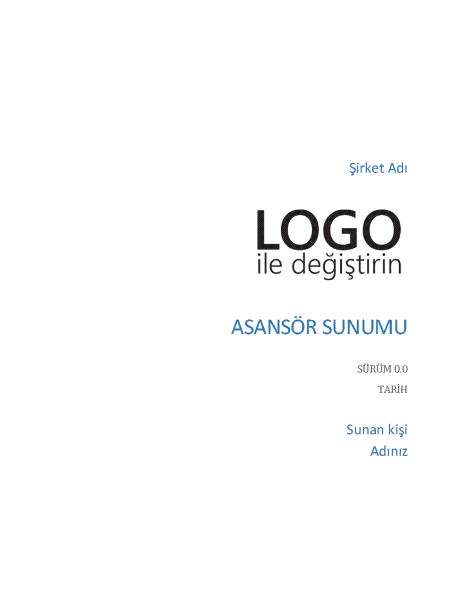 Asansör sunumu Asansör sunumu