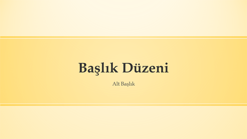 Sarı şeritli tasarım sunusu (geniş ekran) Sarı şeritli tasarım sunusu (geniş ekran)