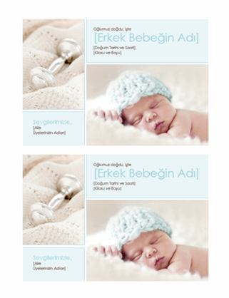 Bebek doğum ilanı