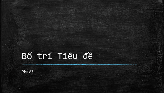 Bản Trình Bày Giáo Dục Bảng Đen (Màn Hình Rộng)