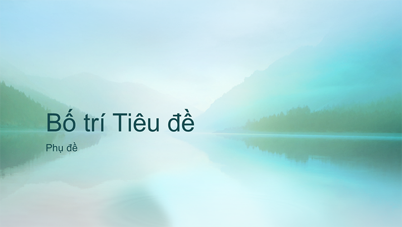 Bản trình bày có cảnh thiên nhiên thanh bình (màn hình rộng) Bản trình bày có cảnh thiên nhiên thanh bình (màn hình rộng)
