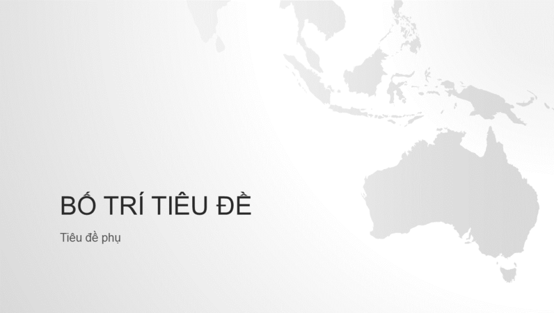 Chuỗi bản đồ thế giới, bản trình bày lục địa châu Úc (màn hình rộng) Chuỗi bản đồ thế giới, bản trình bày lục địa châu Úc (màn hình rộng)