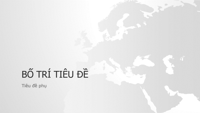 Chuỗi bản đồ thế giới, bản trình bày lục địa châu Âu (màn hình rộng) Chuỗi bản đồ thế giới, bản trình bày lục địa châu Âu (màn hình rộng)