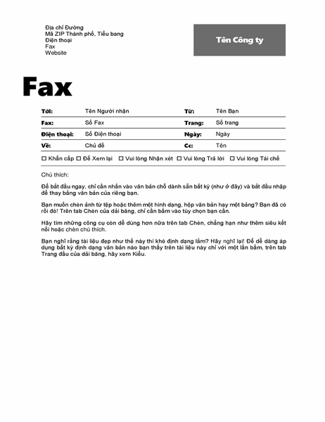Trang bìa fax (Thiết kế chuyên nghiệp) Trang bìa fax (Thiết kế chuyên nghiệp)