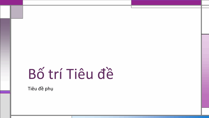Các trang chiếu có thiết kế ngang dọc Các trang chiếu có thiết kế ngang dọc