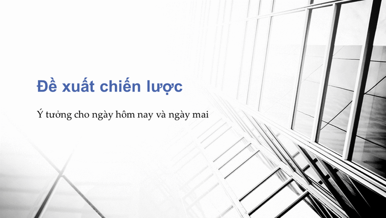 Bản trình bày chiến lược kinh doanh Bản trình bày chiến lược kinh doanh