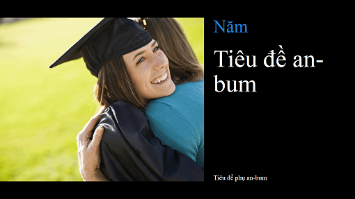 An-bum hình tốt nghiệp, màu đen (màn hình rộng)