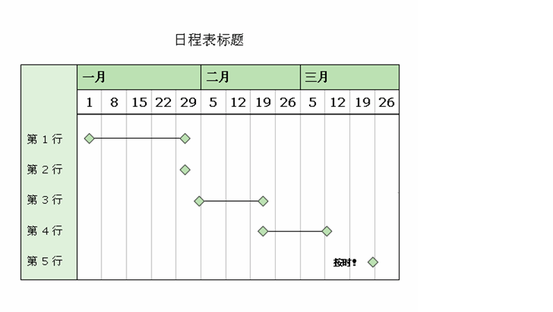 三个月的日程表