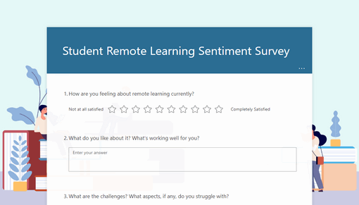 Student remote learning sentiment survey